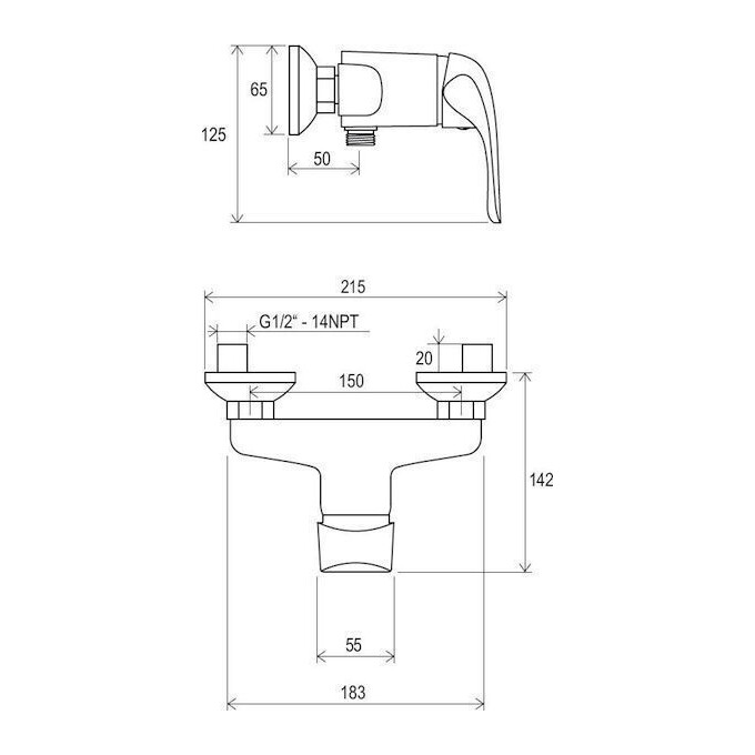 Смеситель для душа Ravak Rosa RS 032.00/150 (X070012), фото 6