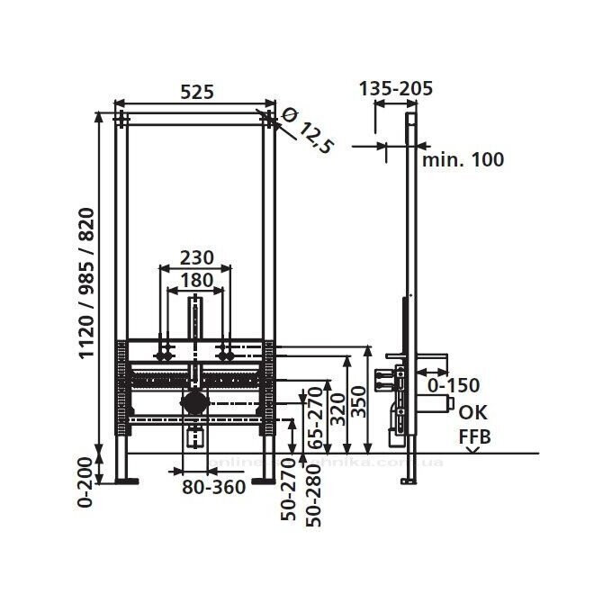 Монтажна система Sanit Ineo 90.676.00.T000, фото , изображение 2