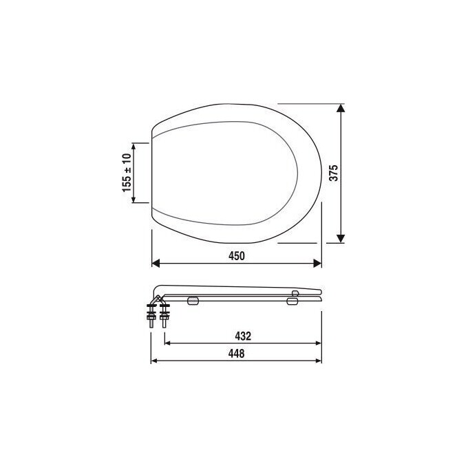 Сиденье для унитаза Sanit 56.031.01.0000, фото 2
