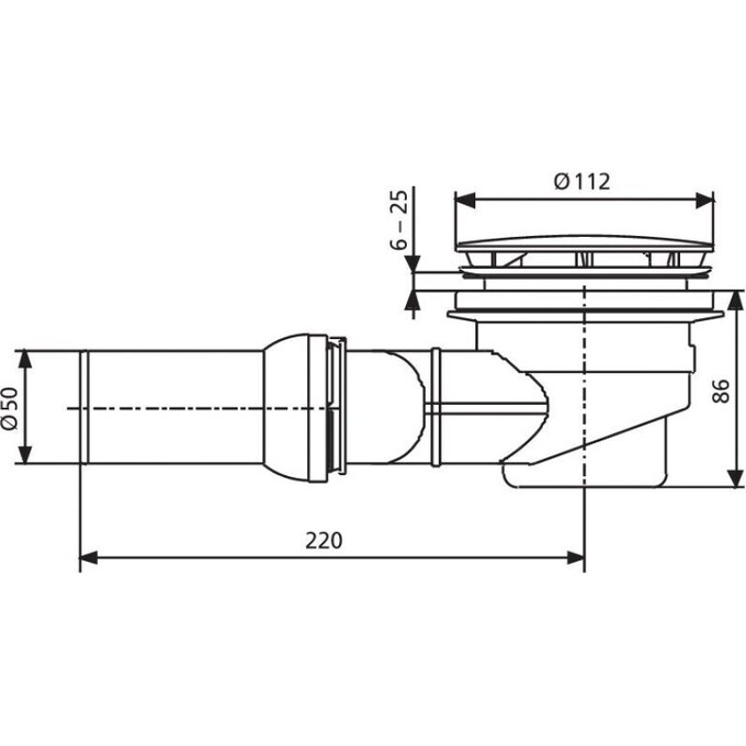 Сифон для душового піддону d90 мм Sanit 34.045.00.0000, фото , изображение 2