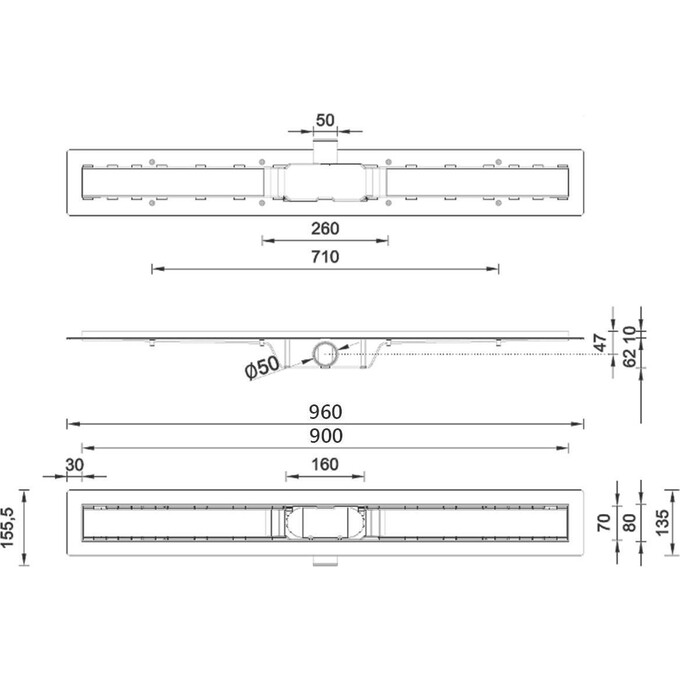 Душевой канал Styron STY-M-90, фото 4