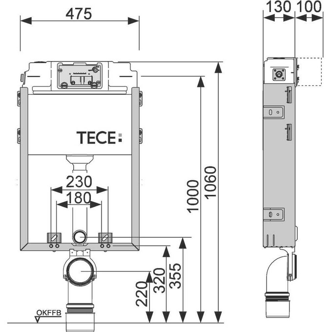 Змивний бачок Tece 9370000, фото , изображение 2