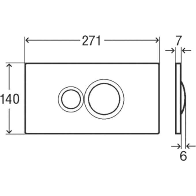 Кнопка слива Viega Visign for Style 10 596323, фото 2