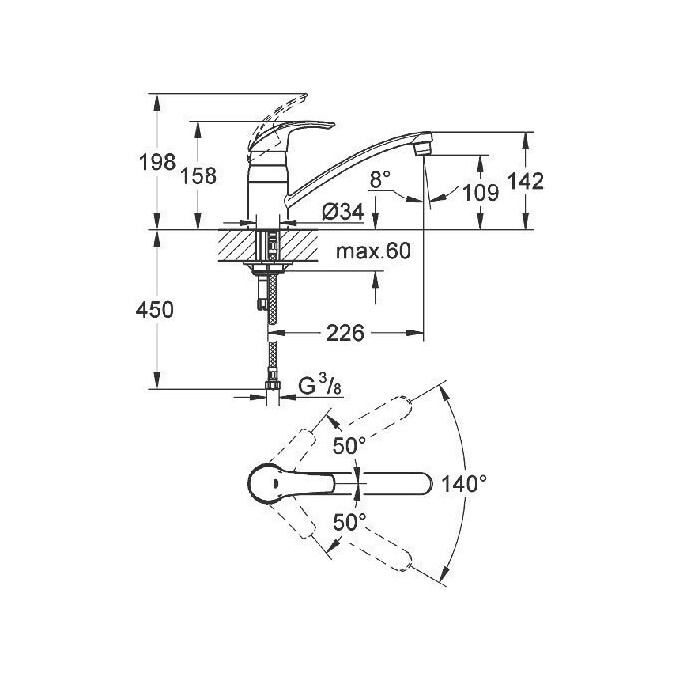 Смеситель для кухни Grohe Swift 31341000, фото 4