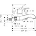 Змішувач Hansgrohe Metris Classic 31478000, фото , изображение 3