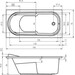Прямоугольная ванна Columbia BA0200500000000, фото 2