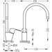 Одвертикальный Смеситель для кухни Tres 169440, фото 2