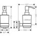Диспенсер для жидкого мыла Hansgrohe Logis 41714000, фото 2
