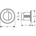 Пневматическая клавиша смыва Geberit Type10 116.056.KH.1, фото 2