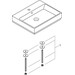Раковина накладна 60 см Grohe Cube Ceramic 3947700H, фото , изображение 7