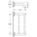 Рушникотримач подвійний 58 см Grohe Essentials Authentic 40654001, фото , изображение 2