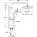 Душова система з перемикачем Grohe New Tempesta 26381001 (без змішувача), фото , изображение 4