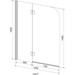 Ширма для ванны 120 см Eger 599-120CH/L, фото 2