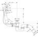 Сифон для ванны с набором для слива и перелива Hansgrohe Exafill 58123000, фото 2