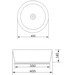 Умывальник 40 см Newarc 5064, фото 2