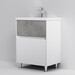 Тумба с раковиной Am.Pm Gem S M91-FSX0602-WC0602BF38 (60 см, белая/серая, напольная), фото 4