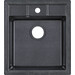Кухонная мойка Lidz 460x515/200 BLA-03 (LIDZBLA03460515200, искусственный камень, 45x51 см, черная), фото 