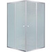 Душевая кабина без поддона 90x90 см Lidz Wawel SC90x90.SAT.LOW.FR (профиль сатин, стекло матовое), фото 