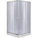 Душевая кабина 90x90 см Lidz Wawel SC90x90.SAT.LOW.GR с поддоном Mazur ST90x90x16 (LWASC9090SATLOWGR2SET, профиль сатин, стекло тонированное), фото 