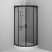 Душевая кабина 80x80 см Am.Pm Gem 1/4 Round W90UG-401-080BT (без поддона, стекло прозрачное, профиль черный матовый), Доступные размеры: 80 x 80, Цвет производителя: черный матовый, фото 3