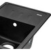 Кухонна мийка Lidz 620x435/200 BLM-14 (LIDZBLM14620435200, штучний камінь, 61x43 см, чорна), Колір виробника: чорний матовий, фото , изображение 4