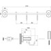 Набор крючков для полотенец Qtap Liberty CRM 1154-3 QTLIBCRM11543, фото 4