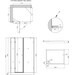 Душевая кабина 100x80 см Lidz Capricorn CRM1018RC6 (CAPCRM1018RC6SET, профиль хром, стекло прозрачное, с поддоном Tern 301812C), фото 15