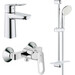 Набір змішувачів для душу 3 в 1 Grohe Bauloop S-Size 123220SA (23337000+23340000+27926001), фото 
