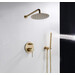 Душова система прихованого монтажу Rea Lungo Gold+Box REA-P4110 (золота), Колір виробника: золото, фото , изображение 11