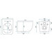 Безободковый подвесной унитаз Rea Martin Slim Rimless Duroplast REA-C8006 (с сиденьем Soft-Close), фото 6