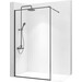 Душова стінка Rea Bler 90 Black REA-K7638 (90 см, прозоре скло, профіль чорний), фото 