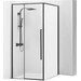 Душова кабіна Rea Solar 90x90 Black Mat REA-K6412 (90x90 см, прозоре скло, профіль чорний матовий), фото 