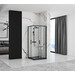 Душевая кабина Rea Punto 80x80 Black REA-K4800 (80x80 см, стекло прозрачное, профиль черный), Доступные размеры: 80 x 80, Цвет производителя: черный матовый, фото 2