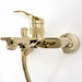 Смеситель для ванны REA VIRAL GOLD золотой настенный, фото 3