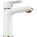 Змішувач для умивальника Rea Bloom REA-B9919 (білий/золотий), фото , изображение 3