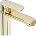 Змішувач для умивальника Rea Bloom Gold High REA-B6201 (золотий, високий), фото , изображение 2