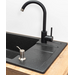 Кухонна мийка зі змішувачем Rea Nils Black ZLE-00100 (62x44 см, чорна, з дозатором та сифоном), Колір виробника: чорний, фото , изображение 6
