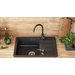 Кухонна мийка зі змішувачем Rea Nils Black ZLE-00100 (62x44 см, чорна, з дозатором та сифоном), Колір виробника: чорний, фото , изображение 2