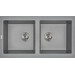 Miraggio Westeros 0000065 Мийка для кухні прямокутна врізна 87x50 см, сірий, Колір виробника: сірий, фото 