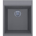 Мийка для кухні Miraggio Lagoon 420 gray 0002218 (42.1x51.1 см, сіра, кварцова, з сифоном), Доступні розміри: 42 x 51, Колір виробника: сірий, фото 
