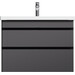 Тумба с раковиной Am.Pm Hit M93A-FHX0752-WC0752GM38 (76 см, графит матовый, подвесная), фото 