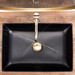 Умивальник Rea Inga Black Marble Matt REA-U8006 (51x34.5 см, чорний, чаша), фото , изображение 4