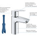 Змішувач для умивальника Grohe QuickFix Start S-Size 23550002 (з донним клапаном), фото , изображение 13