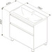 Тумба с раковиной Am.Pm Hit M93A-FSX0752-WC0752WG38 (76 см, белая глянцевая, напольная), фото 11