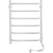 Электрический полотенцесушитель Navin Блюз 12-006030-4860 (480x600, белый глянец, правый), Доступные размеры: 480 x 600, Цвет производителя: белый глянец, Подключение полотенцесушителя: правое, фото 