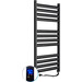 Электрический полотенцесушитель Navin Ellipse Sensor 12-245053-5012 (500x1200, черный муар, правый, сенсорный, с таймером), Доступные размеры: 500 x 1200, Цвет производителя: черный муар, Подключение полотенцесушителя: правое, фото 2
