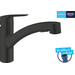 Смеситель для кухни Grohe QuickFix Start 303072431 (черный матовый, с выдвижной лейкой), фото 3