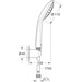 Лейка для душа Grohe QuickFix Vitalio Joy 110 Mono 27324000 (однорежимная, с шлангом и держателем), фото 7