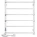 Электрический полотенцесушитель Laris Зебра Комфорт ЧК6 R3 77700092 (500x600, белый глянцевый, левый, с таймером), Доступные размеры: 500 x 600, Цвет производителя: белый глянец, Подключение полотенцесушителя: левое, фото 2
