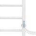 Электрический полотенцесушитель Laris Зебра Альфа ЧК6 R3 77700068 (400x600, белый глянцевый, правый, с таймером), Доступные размеры: 400 x 600, Цвет производителя: белый глянец, Подключение полотенцесушителя: правое, фото 5